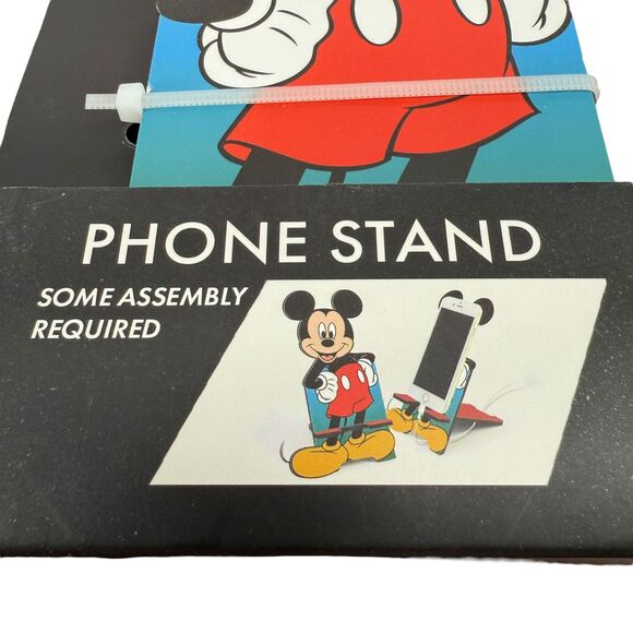 Disney Mickey Mouse Phone Stand Holder Pop Creations Faux Wood Apple Android NEW - Picture 4 of 6